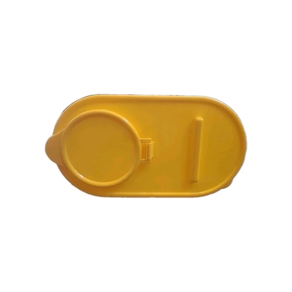 Vintage 1996‎ KELLOGG'S Plastic Cereal Food Container Yellow Lid